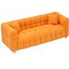 NicBex Couches for Living Room 80"Inch Modern Teddy Upholstered 3 Seater Sofa Couch with Sturdy Hardware Foot Support and 2 Throw Pillows - 3 of 4
