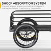 Bike Cargo Trailer with Suspension, Triple Safety Visibility, 16" Wheels, 88 lbs Load Capacity – Black - 4 of 4