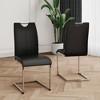 PAGED Upholstered Dining Chairs Modern Living Room Chairs Comfortable Kitchen Chairs with Metal Legs for Living Room - 2 of 4