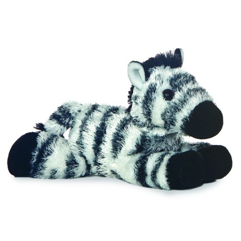 Aurora Mini Flopsie 8" Zany Zebra White Stuffed Animal : Target