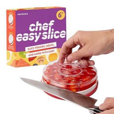 Impresa Easy Slice Food Slicer - 6  Two-Texture Veggie Choppers & Dicers
