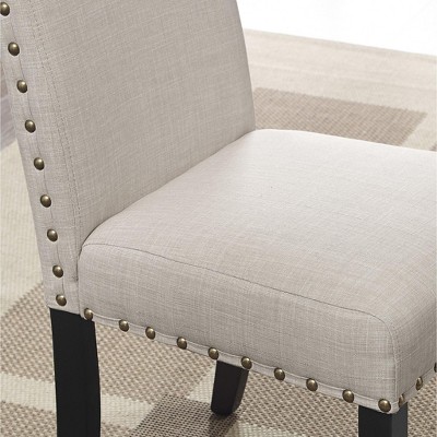 Espresso Blue Adjustable Counter Height Wood Stools with Nailhead Trim, Set of 2