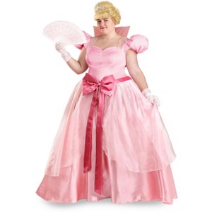 HalloweenCostumes.com Women's Plus Size Disney Princess and the Frog Charlotte Costume | Disney Costumes - 1 of 4