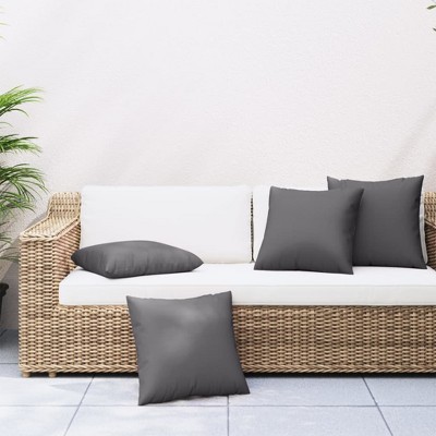 vidaXL Sofa Cushions 4 pcs Anthracite 23.6"x23.6" Fabric