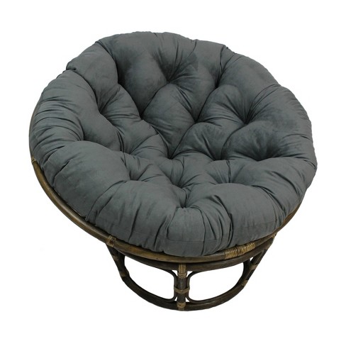 Better Homes & Gardens Papasan Chair with Fabric Cushion, Pumice Gray 