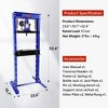 Hydraulic Shop Press, 12Ton Heavy-Duty Adjustable H-Frame Garage Press with Stamping Plates for Automotive Repair - 2 of 4
