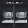 HBEZON Medicine Cabinet with Mirrors, Recess/Wall Mount Bathroom Cabinet, Adjustable Shelves, Soft-Close Hinge, Rectangular, Aluminum - 4 of 4