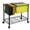 Oceanstar Portable 1-Tier Metal Rolling File Cart - 2 of 4