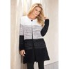 Roaman's Women's Plus Size Ombre Eyelash Cardigan Sweater - 4 of 4