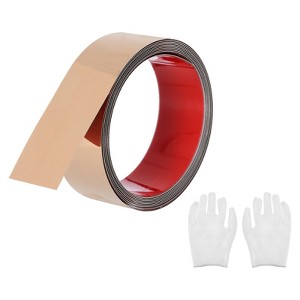 Unique Bargains Self Adhesive Waterproof Stainless Steel Wall Molding Trim with Gloves - 1 of 4