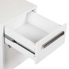 Saint Birch Miami Wood Grain 2-Drawer Mobile File Cabinet, White - 4 of 4