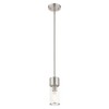 Livex Lighting Quincy 1 - Light Pendant in  Brushed Nickel - 3 of 4