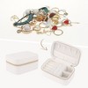 REGALWOVEN Faux Leather Mini Modern Earring and Ring Jewelry Box - 2 of 4