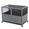 48 Inch Heavy-Duty Dog Crate with Double Door Wheels Carbon Steel Escape Dog Cage for Small Medium Large Dogs Silver - 2 of 4