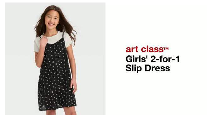 Girls' 2-for-1 Slip Dress - art class™, 2 of 5, play video