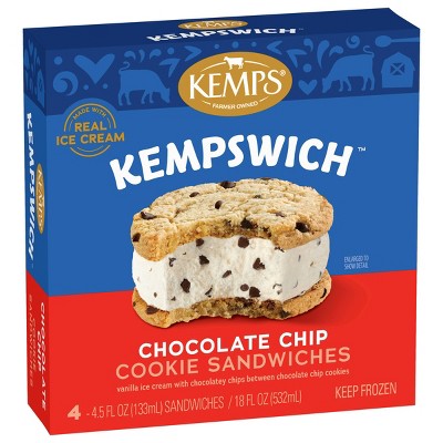 Kemps Vanilla Frozen Kempswich - 4pk