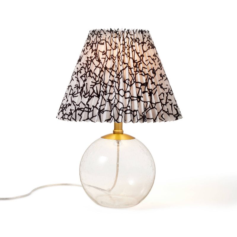 Cracked Glass Black/White Shade Round Accent Table Lamp - DVF for Target, 2 of 4
