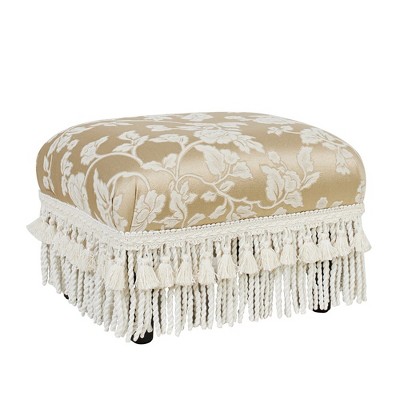 Fiona Neutral Upholstered Decorative Footstool Ottoman