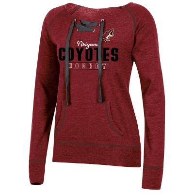 NHL Arizona Coyotes Women's Center Ice Open Neck Fleece Sweatshirt - S