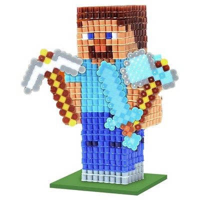 Tara Toy: 3D Pixel Creations Minecraft - 2500 Beads Kit, DIY 3D Character Set