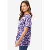 Woman Within Plus Size Perfect Printed Short-Sleeve Crewneck Tee - 4 of 4