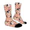 Boston Terriers Flower Women Printed Crew Socks Funny Funky Socks Soft Polyester Novelty Gifts for Artists Men - 3 of 4