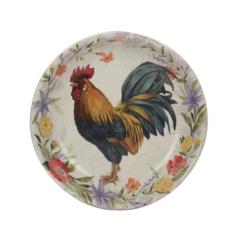 Set of 4 Floral Rooster Assorted Soup/Pasta Bowls - Certified International, 5 of 8