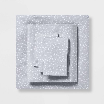 King Holiday Pattern Cotton Sheet Set Snowflake - Wondershop™