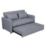 DOMETOUR Leisure Loveseat Sofa for Living Room Bedroom, Convertible Sleeper Sofa Bed with 2 Pillows - 3 of 4