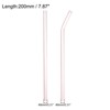 Unique Bargains Reusable Smooth Glass Straws with Cleaning Brush and Box 2 Pcs - 2 of 4