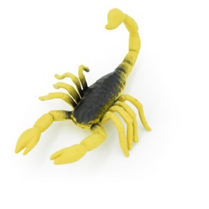 Collectible Wildlife Gifts | Scorpion, Arachnids, Yellow & Brown, Rubber Toy Animal, Realistic Figure, Model,    Gift,     2 1/2"     F1524 B103 - 1 of 4