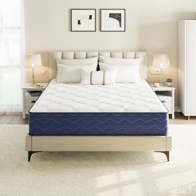 Swedrea Hybrid Mattress Firm Gel Memory Foam Pocket Spring – CertiPUR-US, OEKO-TEX, SGS Certified, White