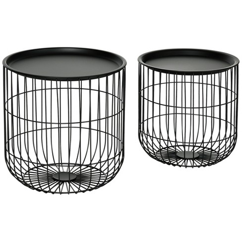 Wire basket sale side table target