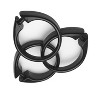 Carnation Home "Snap" Plastic Shower Curtain Hooks in Black - 2 of 3