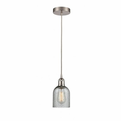 Caledonia - 1 Light Cord Hung Mini Pendant In Industrial Style-9.75 Inches Tall and 5 Inches Wide