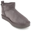 Soda MUTUAL Women's Faux Fur Mini Snow Ankle Boots - 3 of 4
