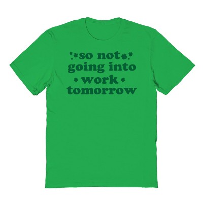 Rerun Island Men's No Work Short Sleeve Graphic Cotton T-Shirt