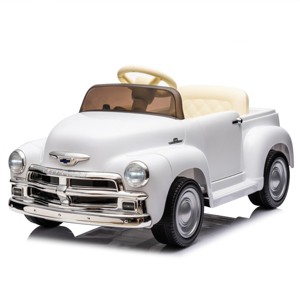 TopComfy Baby Walkers Kids Ride On Truck Car Kids Toy Kids Gift High Performance Four Wheel Pickup Vintage for Kids, White, 42.13"*22.44"*12.99" - 1 of 4