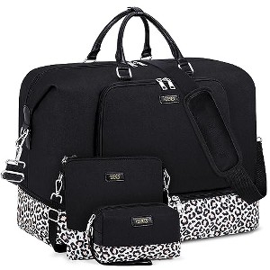 Travel Weekender Bag for Women, Overnight Bag with Shoe Compartment - 1 of 4