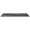 vidaXL - 39.4"x19.7" Black Table Top, Tempered Glass with Marble Design, Perfect for Dining Tables, Coffee Tables and Garden Tables - 3 of 4