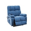 NicBex Recliner Chair Electric Power Lift Chair Massage Chair with Heating for Elderly with 2 Side Pockets with USB Ports for Living Room, Blue - 3 of 4