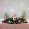 Northlight Candy Cane Snowman and Ornaments Christmas Swag - 37.5" - Unlit - 2 of 4