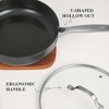 ZACHVO 4 Quart Saute Pan with Cover, Non-stick, Black - 3 of 4