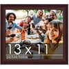 PosterPalooza | Photo Size Linear Brown Picture Frame - UV Acrylic, Foam Board Backing, Hanging Hardware - 2 of 4