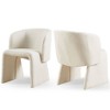 NicBex Modern Teddy Dining Chair Accent Chair, Plush Upholstered Single Sofa Chair for Dining/Living Room Bedroom Reception - 3 of 4