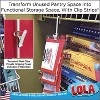 Clip Strip® @ Home by LOLA – Metal Hanging Organizer with 12 Hooks for Pantry, Kitchen, Garage – Holds Snacks, Tools, Keys – Easy to Install, 1 Pack - 2 of 4