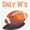 Only W's American Football Adult Crew Neck Short Sleeve Tee - 2 of 2