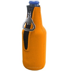 Neoprene Bottle Cooler Sleeves for 12oz Bottles with Bottle Opener- 1-Pack - Blank Design - Dual Sided Insulation Keeps Your Drinks Cool - 1 of 4