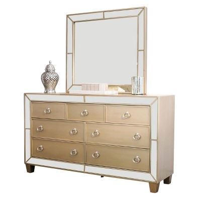 dresser with mirror