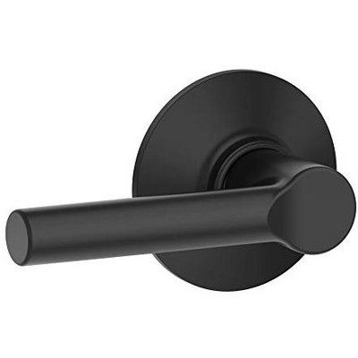 Schlage Broadway Matte Black Passage Lever Right Or Left Handed : Target